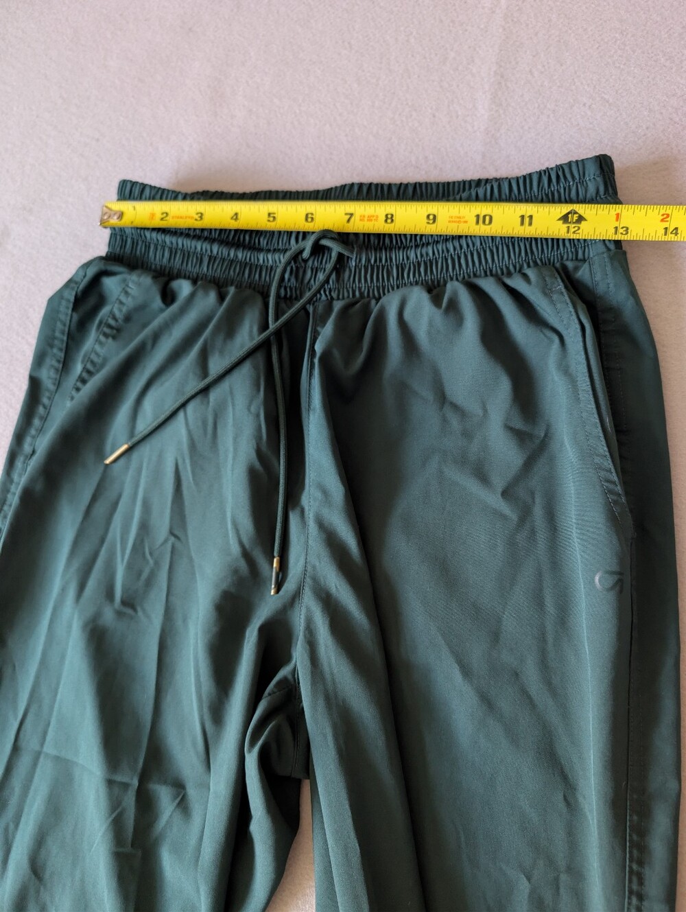 GapFit Activewear Tech Straight Jogger Track Pants Green Quick Dry Sz Small image 5